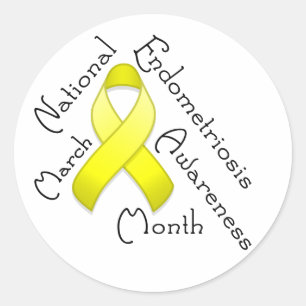 Endometriose Awareness Montag Round Light Aufklebe Runder Aufkleber