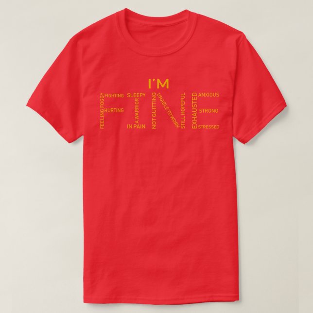 Endometriose-Bewusstsein für schöne Wortkunst in d T-Shirt (Design vorne)
