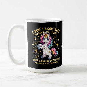 Endometriose-Bewusstsein stark Einhornkrieger Kaffeetasse
