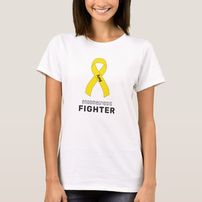 Endometriose Fighter Ribbon White Women's T - Shir T-Shirt (Vorderseite)