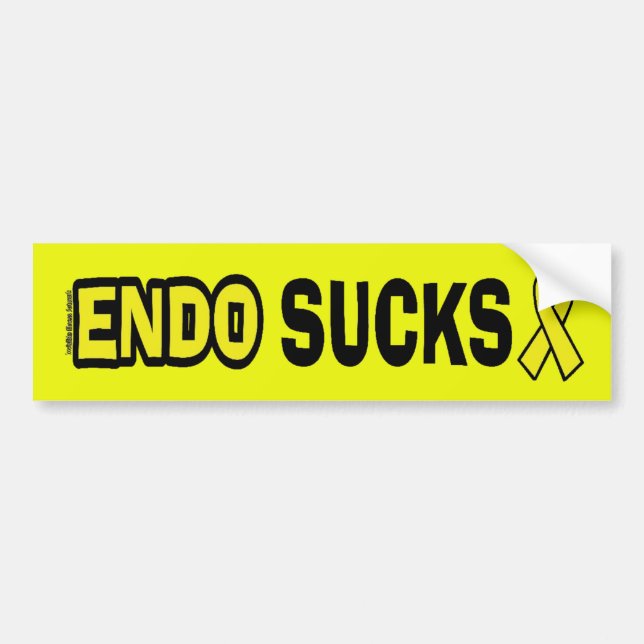 Endometriose Ist zum Kotzen Autoaufkleber (Vorne)