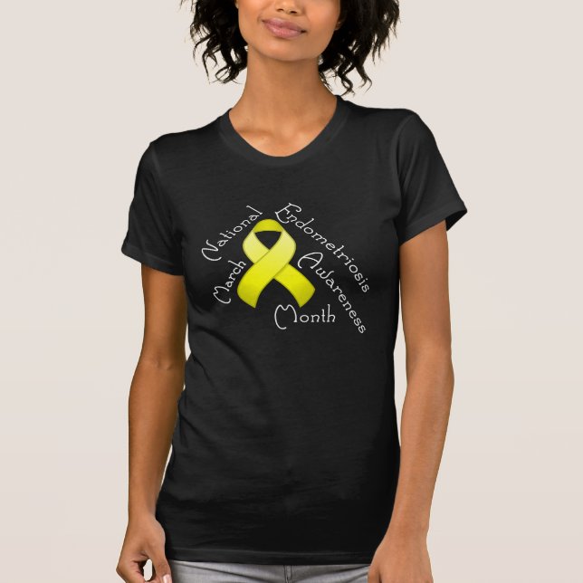 Endometriosis Awareness Month Dark Shirt (Vorderseite)