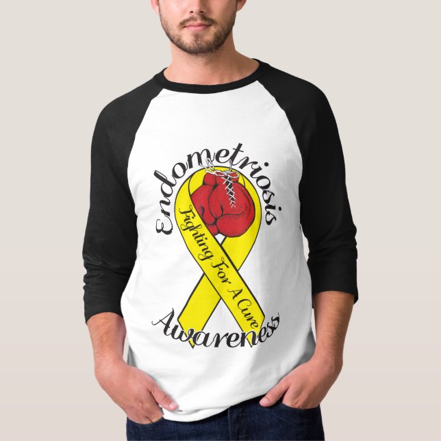 ENDOMETRIOSIS-BEWUSSTSEIN 3/4 Hülseraglan-T - T-Shirt (Vorderseite)