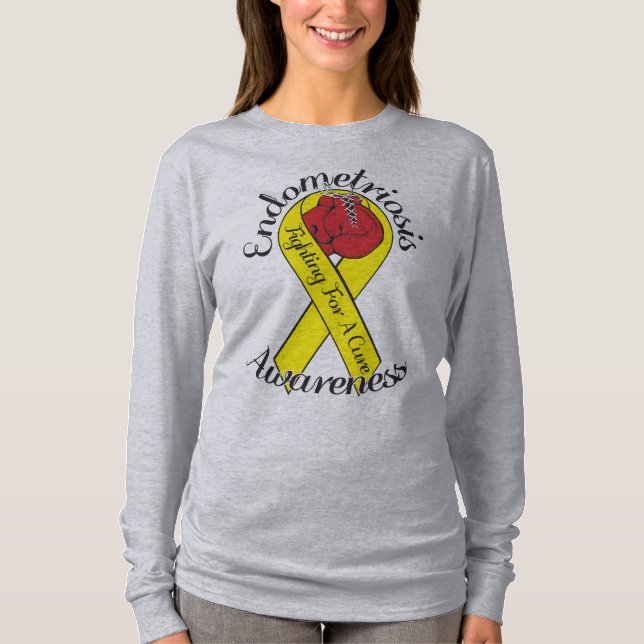 ENDOMETRIOSIS-BEWUSSTSEIN Bella+Leinwand-Shirt T-Shirt (Vorderseite)