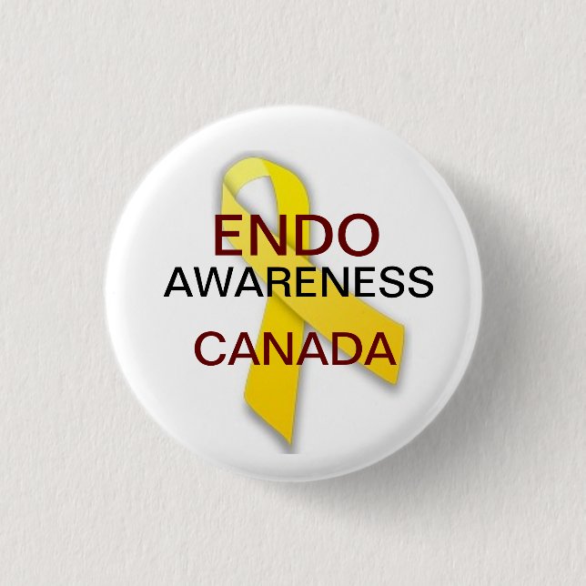 Endometriosis-Bewusstsein Button (Vorderseite)