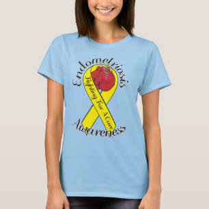 ENDOMETRIOSIS-BEWUSSTSEIN Spirale-Krawatten-T - T-Shirt