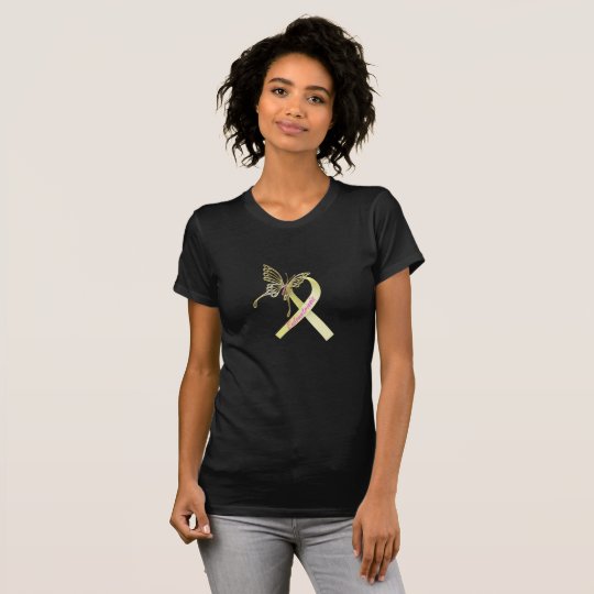 Endometriosis-Bewusstseins-Band-Schmetterling T-Shirt