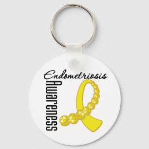 Endometriosis-Bewusstseins-Edelstein-Band Schlüsselanhänger