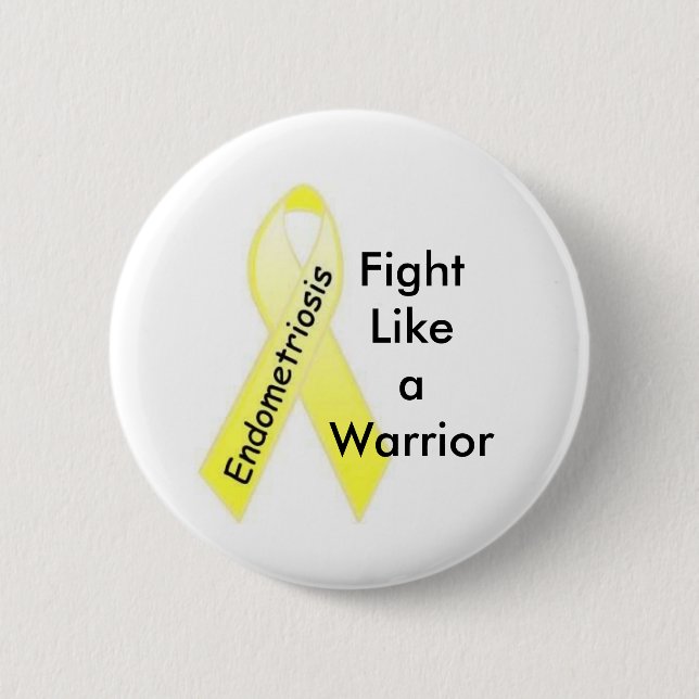 Endometriosis-Bewusstseins-Monats-Button Button (Vorderseite)