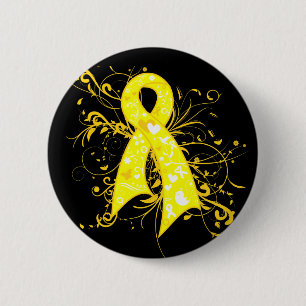 Endometriosis-BlumenWirbels-Band Button