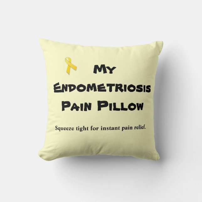 Endometriosis:  Schmerz-Kissen Kissen (Vorderseite)