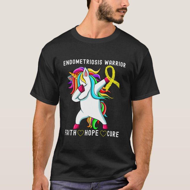 Endometriosis Warrior Endometriosis Awareness Mont T-Shirt (Vorderseite)