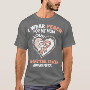Endometrium-Krebs-Bewusstsein Ich trage Pfirsich f T-Shirt