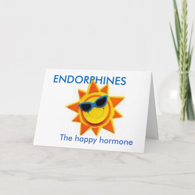 ENDORPHINES, das glückliche Hormon Karte (Vorderseite)