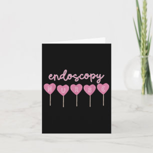 Endoskopie-Krankenschwester Candy Heart Valentinst Karte