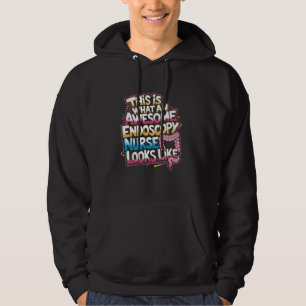 Endoskopie-Pflegeangebot Endo-Krankenschwester und Hoodie