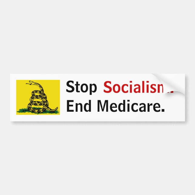 Endsozialismus - Ende Medicare Autoaufkleber (Vorne)