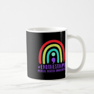 #endthestigma - Mental Health Awareness Semicolon Kaffeetasse