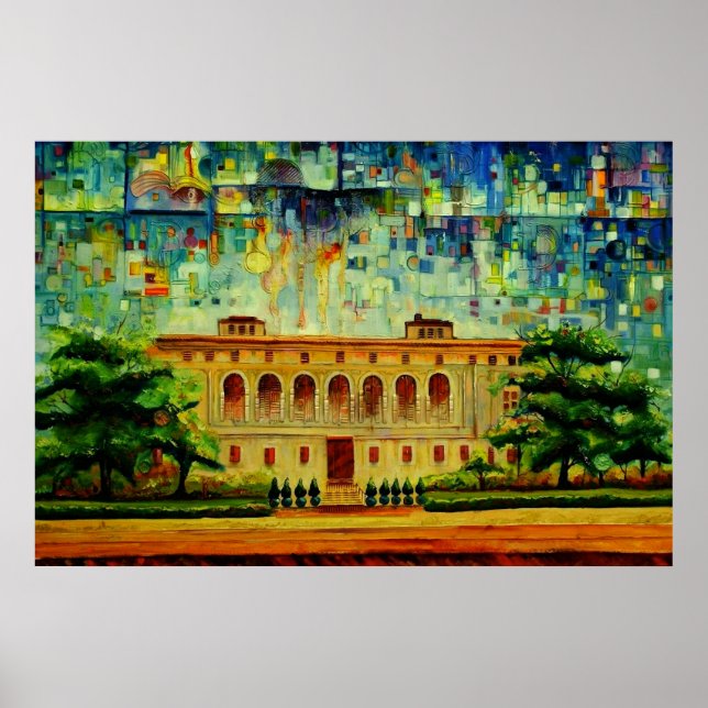 Endung der öffentlichen Hauptbibliothek 1 Poster (Vorne)