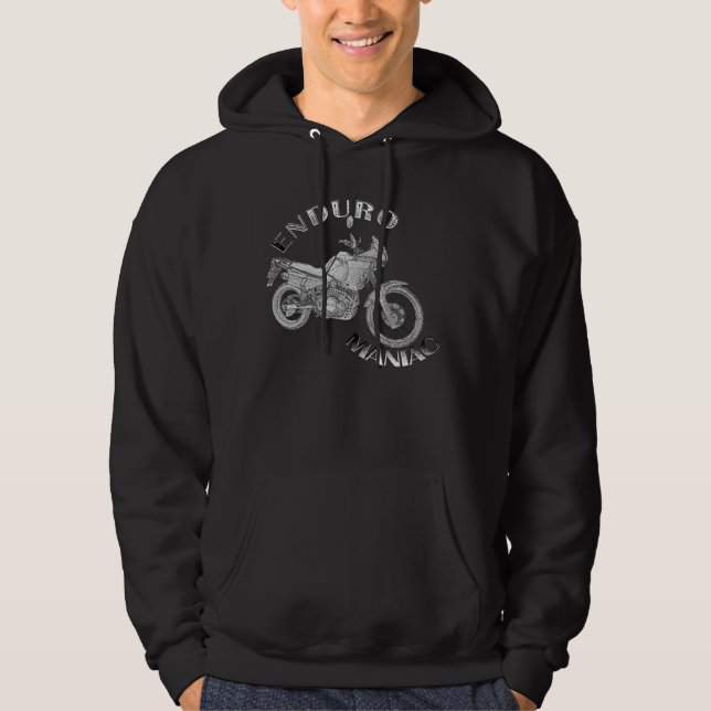 Enduro Maniac - Biker Hoodie (Vorderseite)
