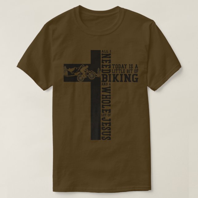 Enduro MTB Mountain Bike Reiten Christlich T-Shirt (Design vorne)