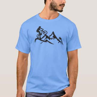 Enduro MTB Mountainbike Fahren Bergab Minimalis T-Shirt