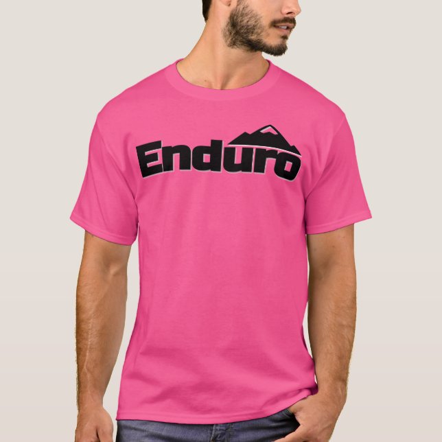 Enduro Mtb Mx Baseball Sleeve T-Shirt (Vorderseite)