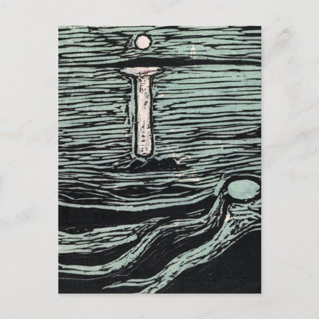 Endvard Munch Mystical Shore Postkarte (Vorderseite)