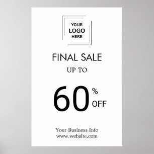 Endverkauf   Geschäfts-Event-Logo-Store-Rabatt Poster
