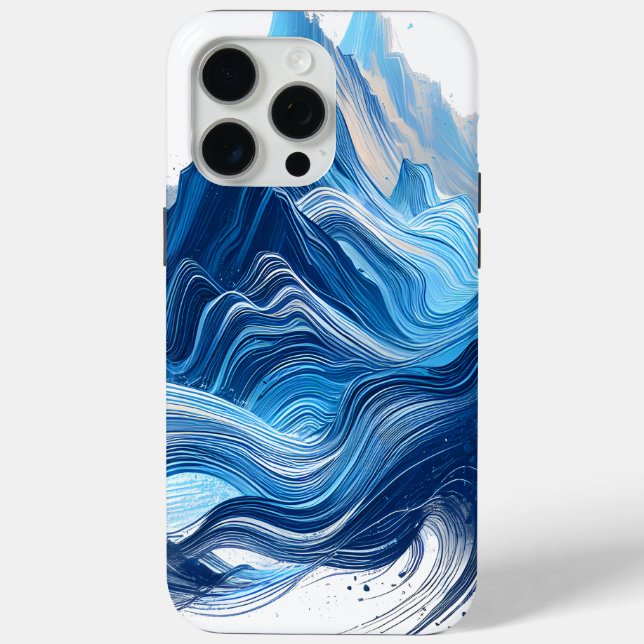 Energetic Blue für Sportfans Case-Mate iPhone Hülle (Rückseite)