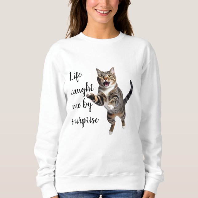 Energetic Cat Leap Sweatshirt (Vorderseite)