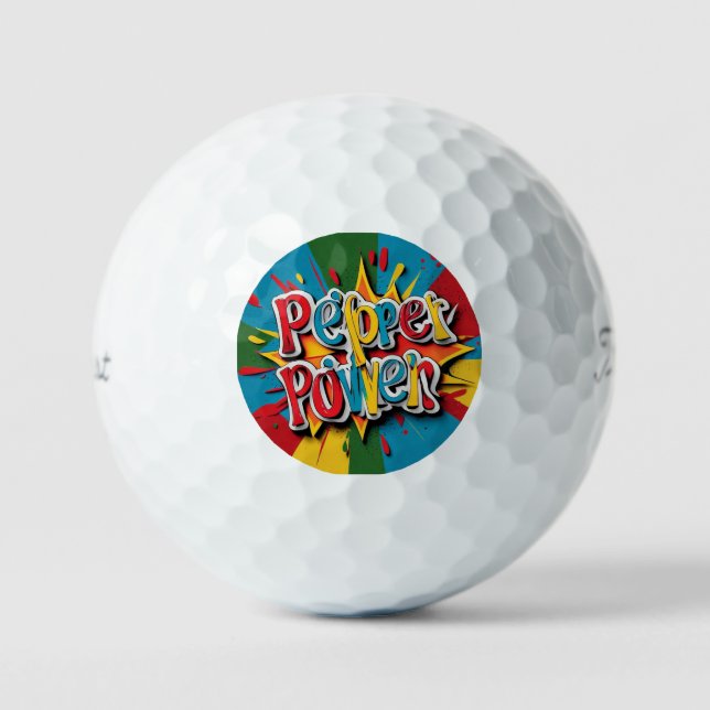 "Energetic Pepper Design" Golfball (Vorderseite)