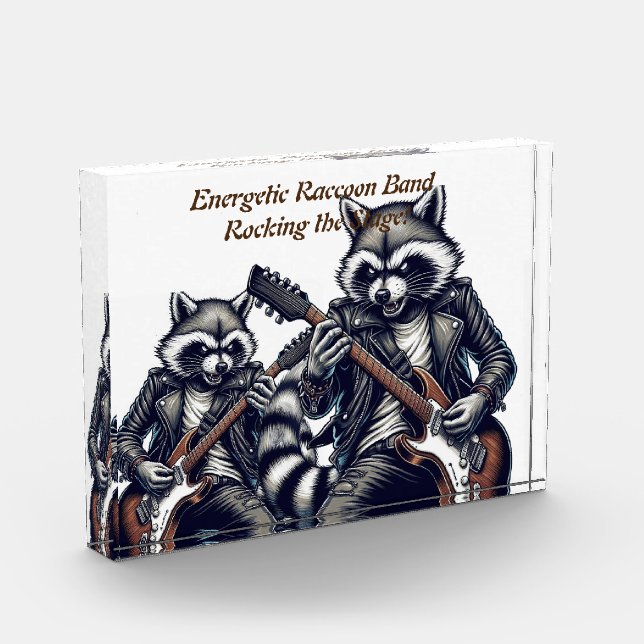 Energetic Raccoon Band: Rocking the Bühne! Fotoblock (Links)