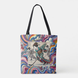 Energetic Ukiyo-e Tote Bag Tasche