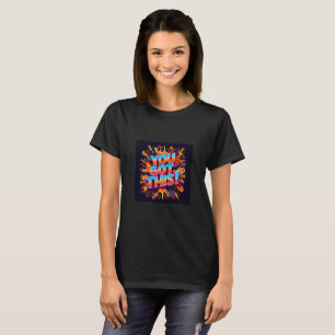Energetische 3D Typografie Artwork: "Das Got du!" T-Shirt