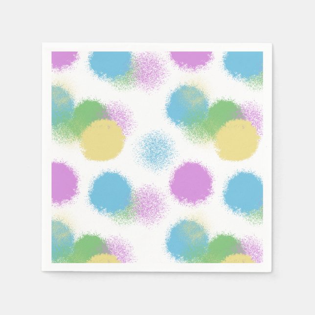 Energetische Candy Color Abstrakt Napkins Serviette (Vorderseite)