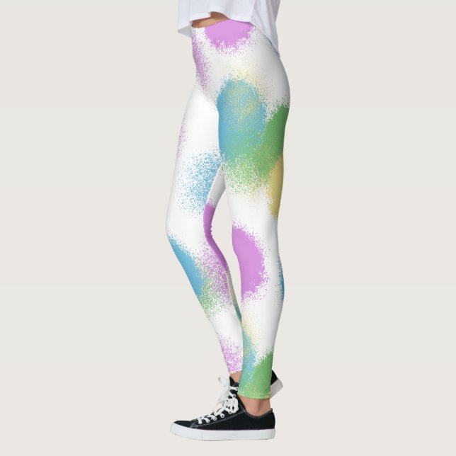 Energetische Candy Color Abstrakte Leggings (Links)