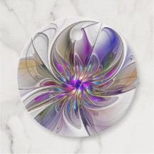Energetische, farbenfrohe Abstrakte Blume