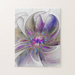 Energetische, farbenfrohe Abstrakte Fraktal Kunst<br><div class="desc">Eine bunte,  kraftvolle Fantasy-Blume,  eine einzigartige und psychedelische Blumenkunst mit kühnen Farbtönen und hellen Pastellfarben. Design für Ihr dekoratives,  ungewöhnliches Puzzle und mehr.</div>