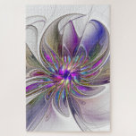Energetische, farbenfrohe Abstrakte Fraktal Kunst<br><div class="desc">Eine bunte,  kraftvolle Fantasy-Blume,  eine einzigartige und psychedelische Blumenkunst mit kühnen Farbtönen und hellen Pastellfarben. Design für Ihr dekoratives,  ungewöhnliches Puzzle und mehr.</div>
