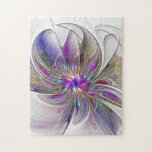 Energetische, farbenfrohe Abstrakte Fraktal Kunst<br><div class="desc">Dekorative einzigartige Fantasie-Blume. Design für Ihr Rätsel und mehr.</div>