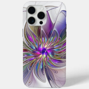 Energetische, farbenfrohe Abstrakte Fraktal Kunst Case-Mate iPhone Hülle