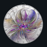 Energetische, farbenfrohe Abstrakte Fraktal Kunst  Dartscheibe<br><div class="desc">Eine bunte,  kraftvolle Fantasy-Blume,  einzigartige Blumenkunst,  Design für Ihr dekoratives,  ungewöhnliches Dartboard und vieles mehr.</div>