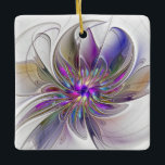 Energetische, farbenfrohe Abstrakte Fraktal Kunst  Keramikornament<br><div class="desc">Eine bunte,  mächtige Fantasiewelt,  ein einzigartiges Fraktal Kunst,  Design für Ihre quadratische Keramik Ornament und mehr.</div>
