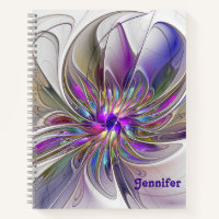 Energetische, farbige Blume des Abstrakten Fraktal