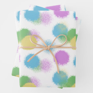Energetisches Abstraktes Tapezierpapier Geschenkpapier Set