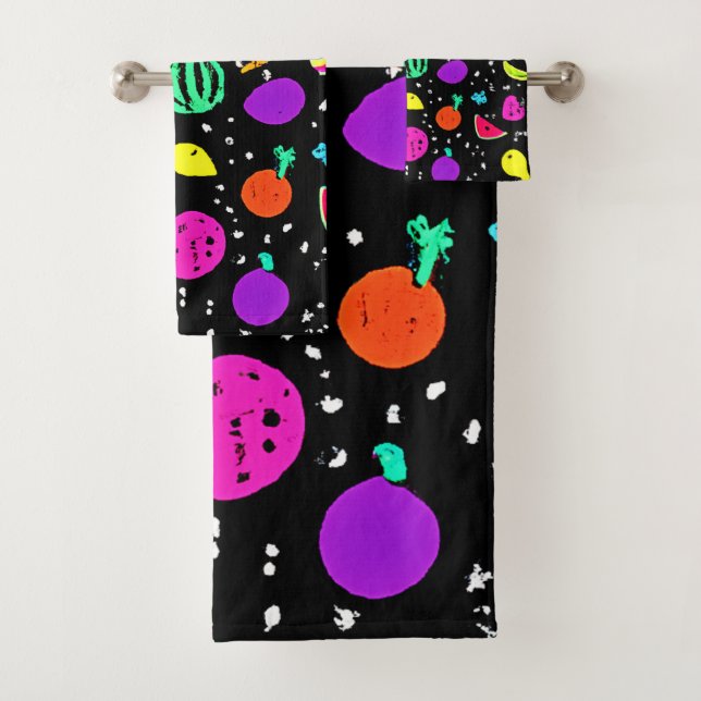 Energetisches Neon Frucht Dance Badhandtuch Set (Insitu)