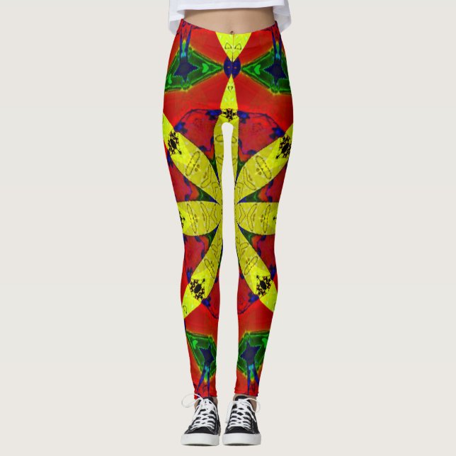 Energie-Blumen-Leggings Leggings (Vorderseite)