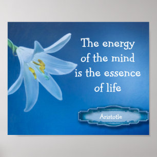 Energie des Gedankenartikels Poster