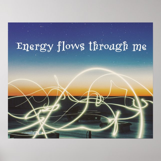 Energie fließt durch mich poster (Vorne)